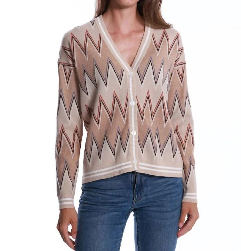 Viscose Blend Chevron Cardigan In Multi-Colored Lace Blend Ribbed Blend Corduroy Blend Viscose Blend Chevron Cardigan In Multi-Colored Lace Blend Ribbed Blend Corduroy Blend