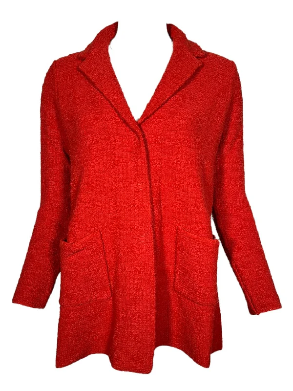 Women Cardigan In Poppy Stretchy Elastic Breathable