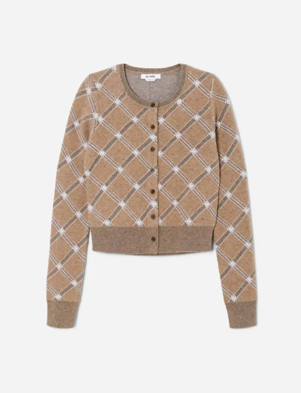 Women's Cropped Cardigan In Camel Combo Faux Fur Fabric Real Fur Fabric Shearling Fabric Women's Cropped Cardigan In Camel Combo Faux Fur Fabric Real Fur Fabric Shearling Fabric