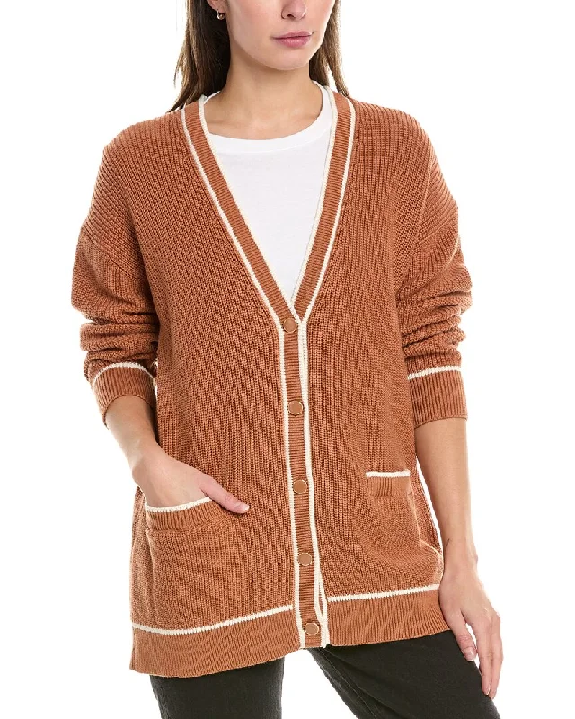 525 America Emma Cardigan Lace Blend Ribbed Blend Corduroy Blend