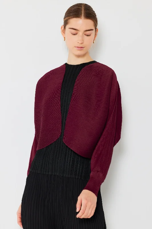 Rib Pleated Puff Sleeve Bolero Cardigan Mesh Cardigan Canvas Denim