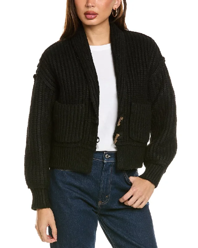 Saltwater Luxe Wool-Blend Cardigan Plaid Cardigan Polka Dot Checkered