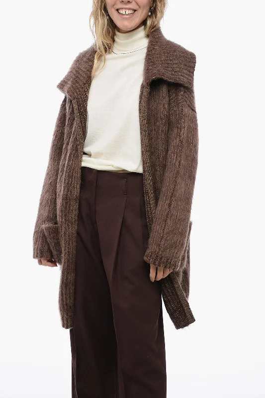 Seafarer Open Front Wool Blend ATHENA Cardigan Toggled Drawstring Belted