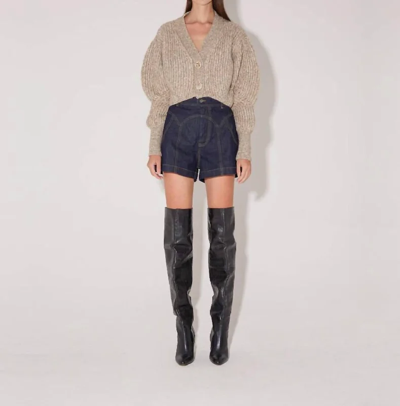 Sienna Cardigan In Noisette Machine Wash Dry Clean Hand Wash