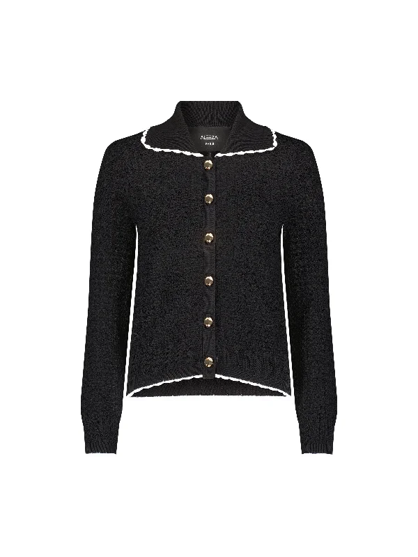 Sophie Knit Cardigan Crew Neck V-Neck Turtle Neck