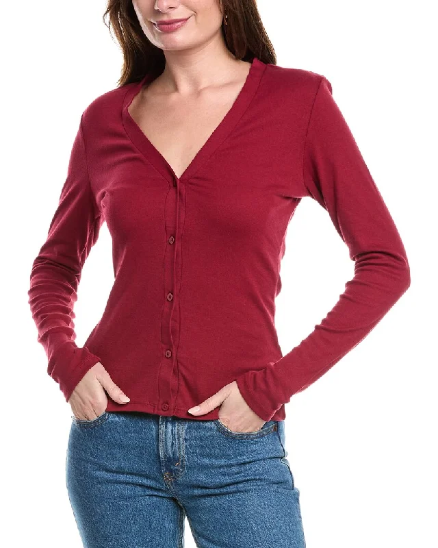 Splendid Ava Cardigan Spandex Blend Rayon Blend Denim Blend