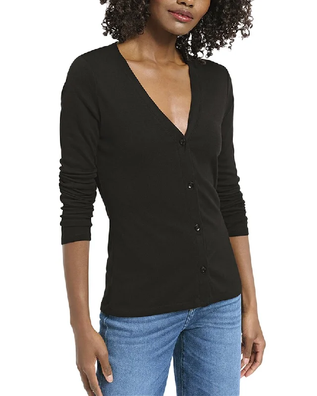 Splendid Ava Wool & Cashmere-Blend Cardigan Terry Blend Velvet Blend Canvas Blend
