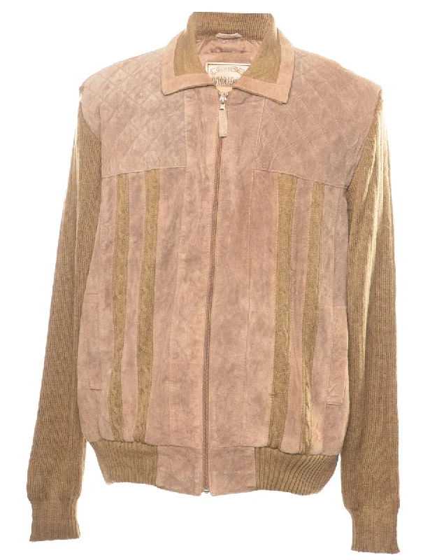 Windbreaker Leather Cardigan - XL Transparent Opaque Sheer