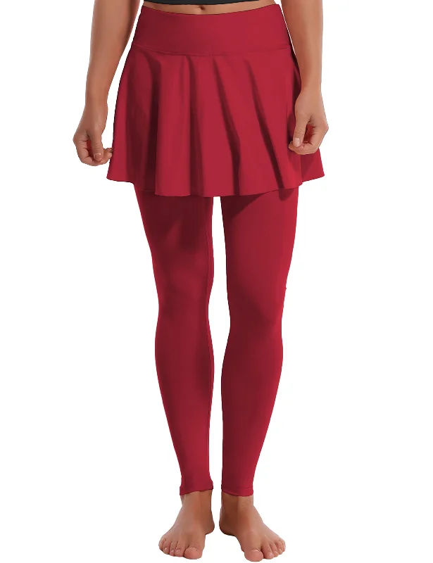 Athletic Tennis Golf Skort with Pocket Shorts rosecoral_yogastudio wool skirt warm