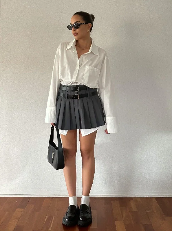 Alma Mater Skirt ruffled skirt detail