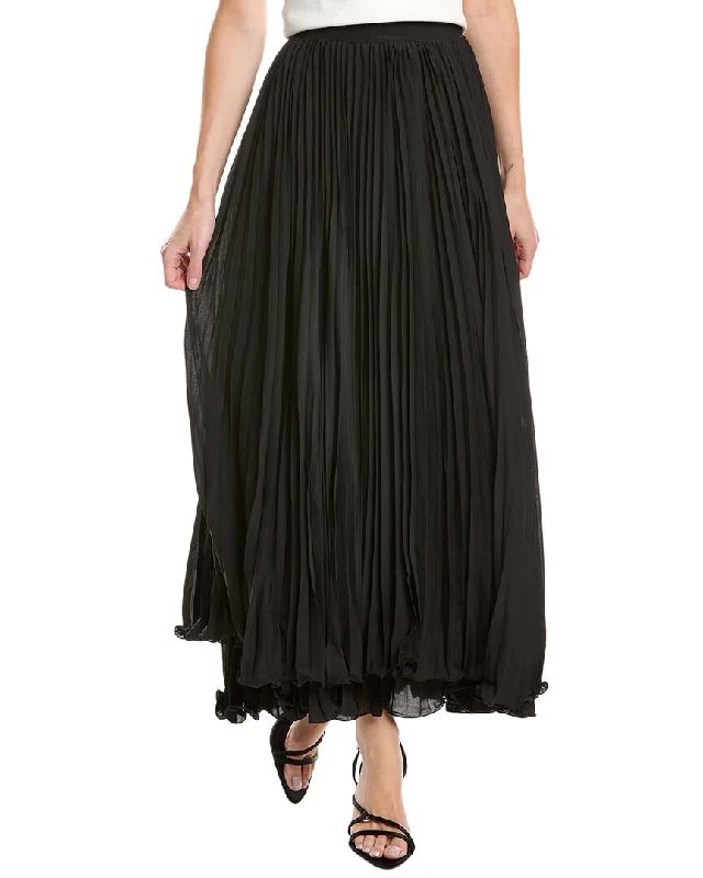Beulah A-Line Skirt wool skirt sturdy