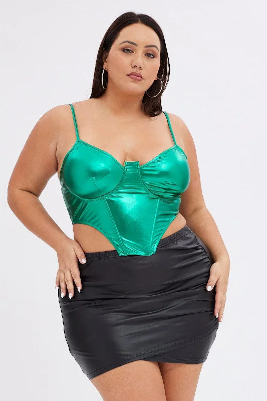 Black Mini Skirt Wet Look Ruched silk skirt lustrous