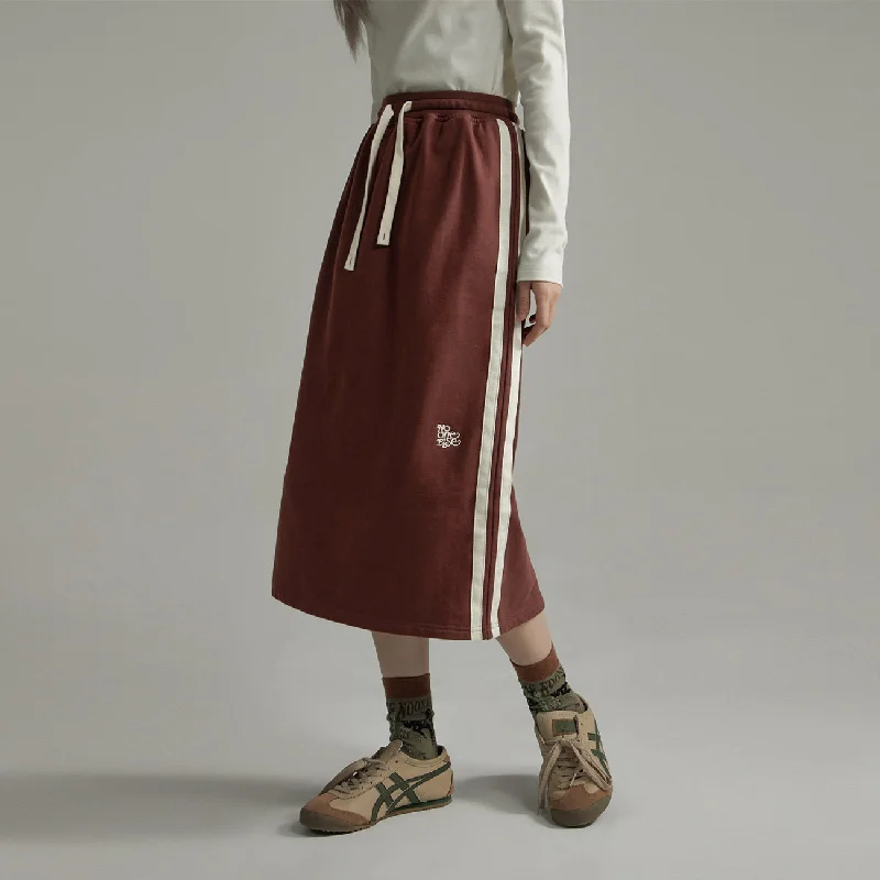 Back Slit A-Line Jersey Skirt a-line skirt cut