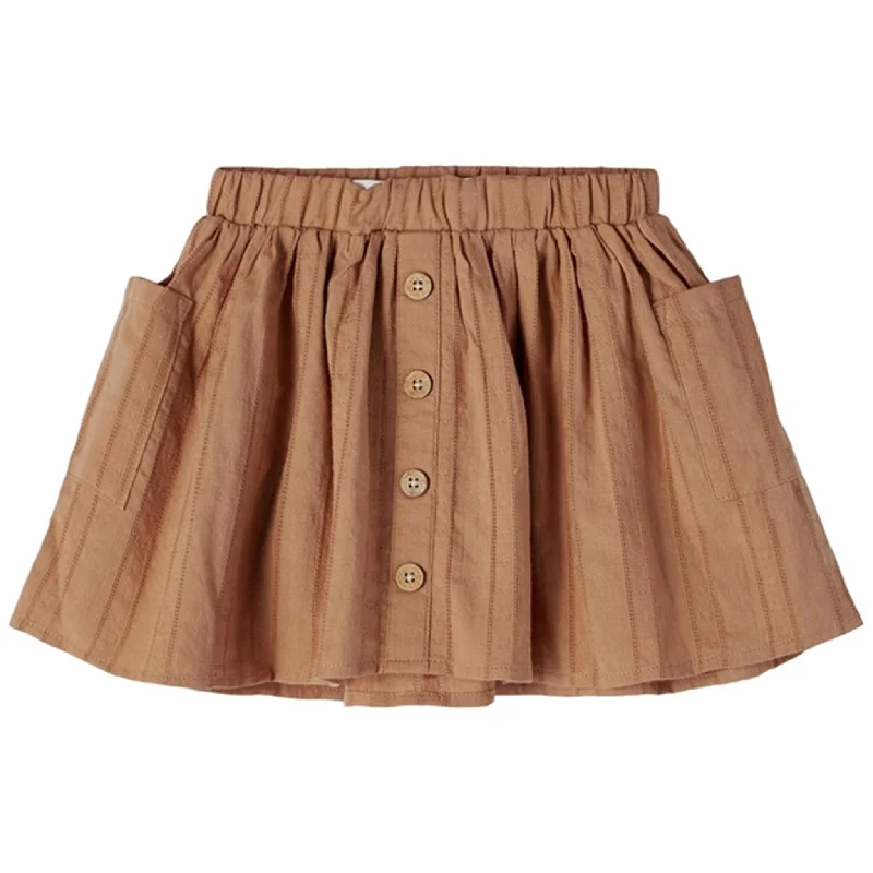 Lil' Atelier Mocha Mousse Hunja Skirt cashmere skirt rich