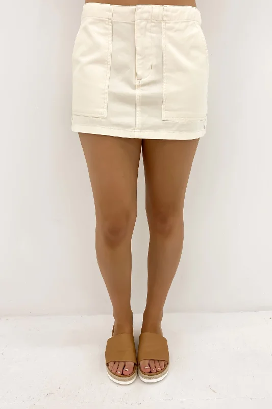 Mason Skirt Heritage White wool skirt sturdy