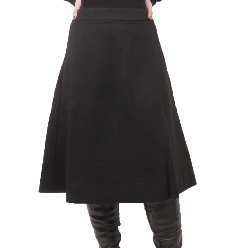 Millennio 25" A-line Ponte Skirt silk skirt lustrous