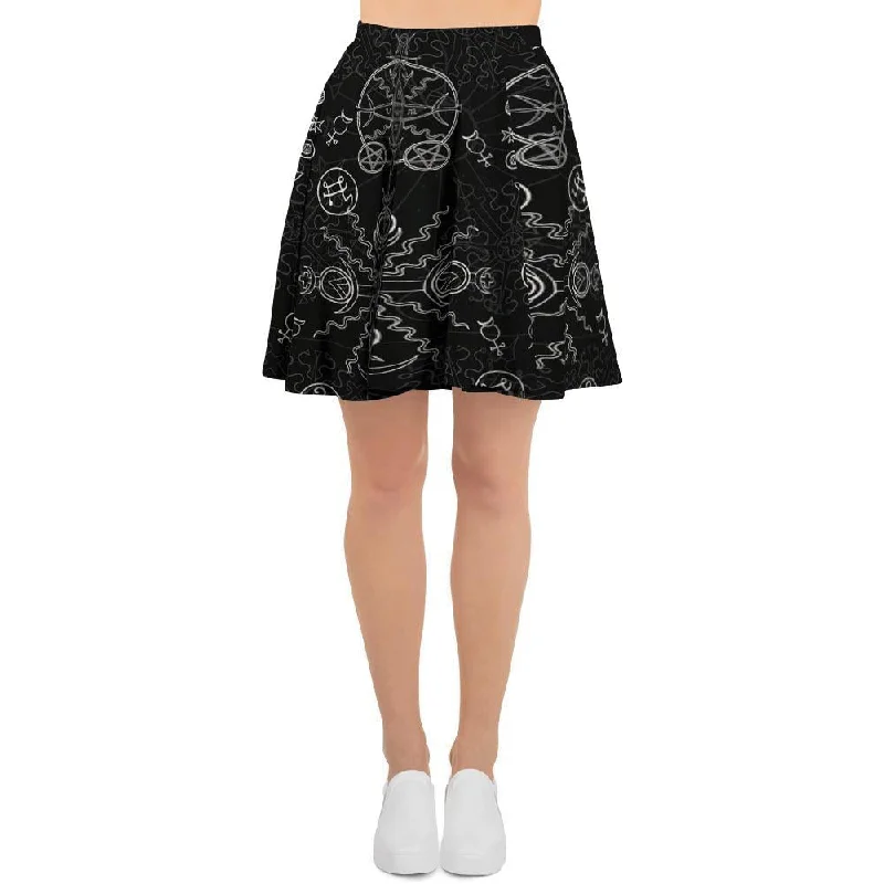 Occult Witch Gothic Women's Skirt modal blend skirt