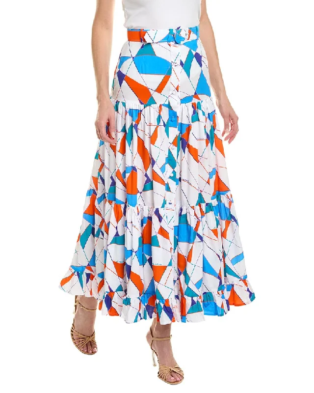 Paolita Ballet Mecanique Button Maxi Skirt relaxed fit skirt