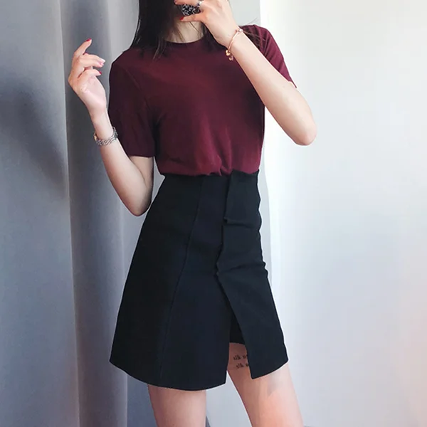 Retro high waist hip skirt  YV40335 lace skirt elegant