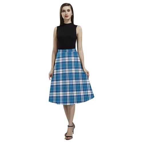 Strathclyde District Tartan Aoede Crepe Skirt cashmere skirt fine