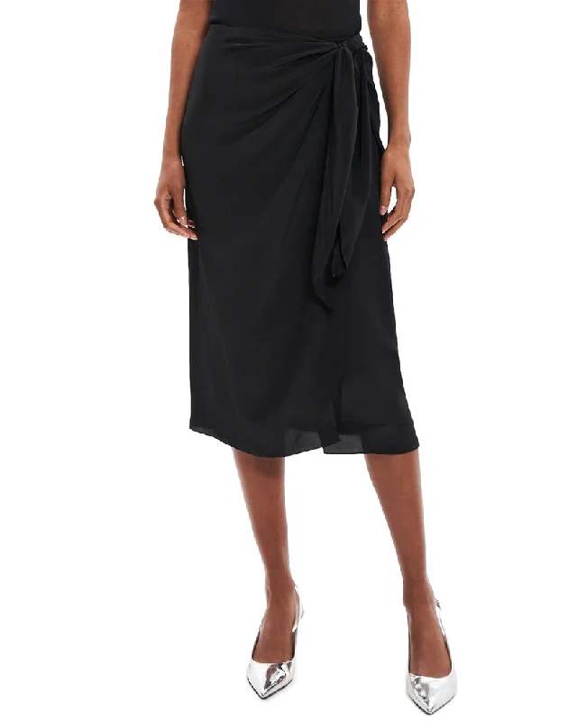 Theory Sarong Skirt denim skirt classic