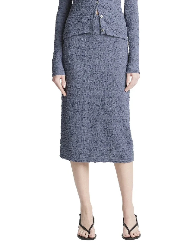 Vince Smocked Skirt seamless skirt comfort